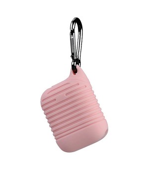 Silicone Protective Case voor Apple Airpods Licht Roze