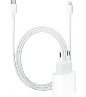 Apple USB‑C Adapter 20W Wit + Apple 1 Meter Oplaadkabel