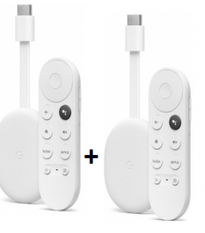 Google Chromecast met Google TV 4K Duo Pack Wit