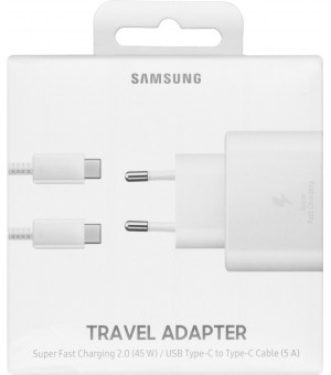 Samsung 45W Travel Adapter EP-TA845 Wit Met USB-C Kabel