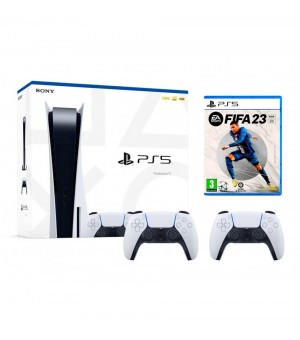 Sony PlayStation 5 Disc + FIFA 23+ DualSense Controller Wit