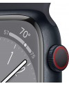 Apple Watch Series 8 45mm GPS + Cellular Aluminium Zwart