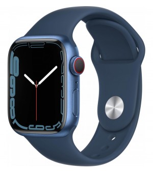 Apple Watch Series 7 45mm GPS + Cellular Aluminium Blauw