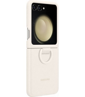 Samsung Galaxy Z Flip5 Siliconen Hoesje Met Ring EF-PF731T Crème