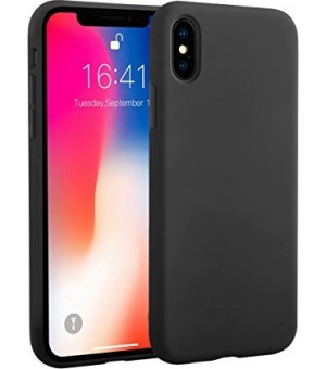 Silicone Case IPhone X - Zwart 