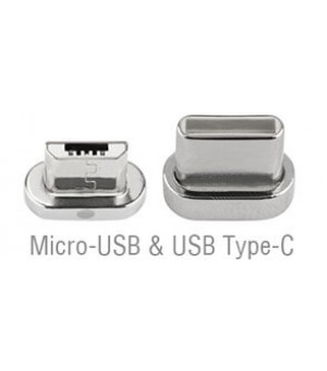 4smarts Magnetic USB Type-C & Micro-USB-connector pak van twee