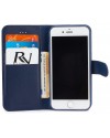 Rico Vitello Wallet Case voor iPhone X / XS Donker Blauw 